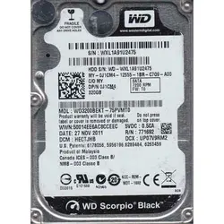 هارد اینترنال  Western Digital Scorpio Black WD3200BEKT 320GB