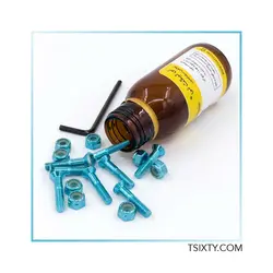 پیچ و مهره اسکیت برد TSIXTY (آلِن) آبی