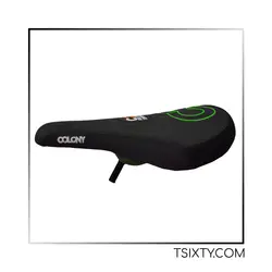 زین دوچرخه BMX برند Colony مدل Pivotal طرح Logo سبز