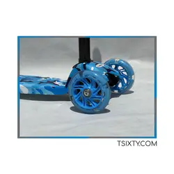 اسکوتر فلزی چرخ ژله ای آبی Camo