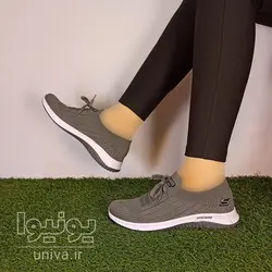 کفش راحتی مدل اسکچرز طوسی تیره
