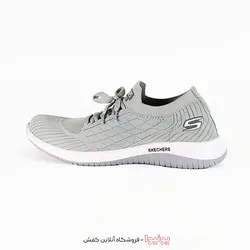 کفش راحتی مدل اسکچرز طوسی روشن