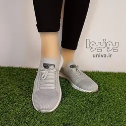 کفش راحتی مدل اسکچرز طوسی روشن