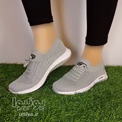 کفش راحتی مدل اسکچرز طوسی روشن
