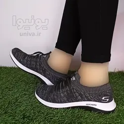 کفش اسپرت مدل اسکچرز مشکی سنگی