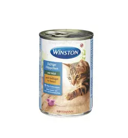 کنسرو وینستون گربه بالغ با طعم مرغ و برنج-con winston adult with chicken&amp;rice