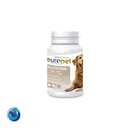 قرص مولتی ویتامین سگ یوروپت Europet Dog Multivitamin Tablet بسته 150 عددی