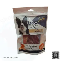 تشویقی سگ لوکا طعم مرغ نرم مدادی 100 گرمی