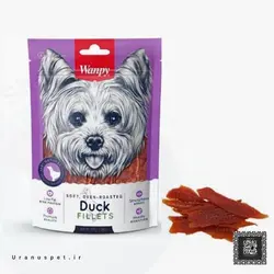 تشویقی سگ ونپی مدل Duck Jerky Strips وزن 100 گرم