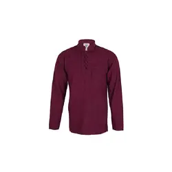 پیراهن مردانه الیاف طبیعی چترفیروزه مدل چهارگره زرشکی کد 6