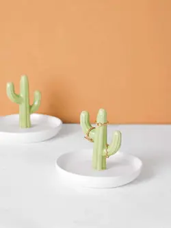 جا جواهری طرح کاکتوس سرامیکی