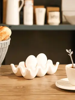 جا تخم مرغی سرامیکی 6 خانه