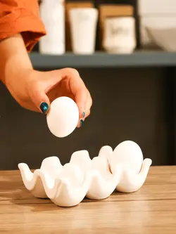 جا تخم مرغی سرامیکی 6 خانه