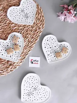 خرما خوری سرامیکی فانتزی قلبی