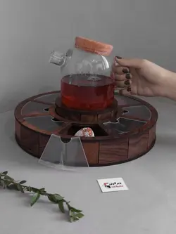 جعبه تی و تنقلات وارمر دار 8 خانه