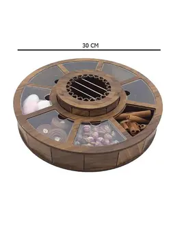 جعبه تی و تنقلات وارمر دار 8 خانه