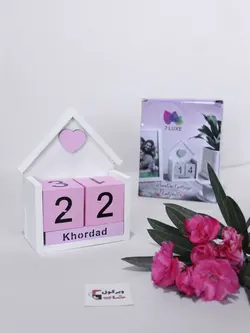 تقویم چوبی طرح کلبه مایا