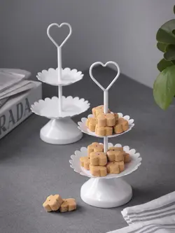 خرما خوری دسته قلبی دو طبقه مایا