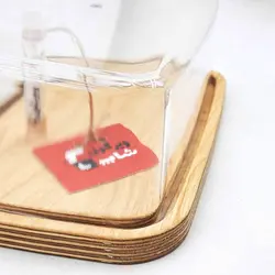 ظرف کره و پنیر خوری چوبی درب دار رایکا