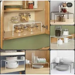 راف کابینت یک طبقه فلزی روکش دار