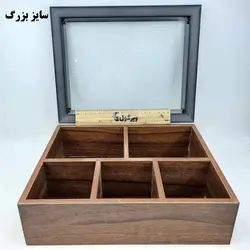 جعبه تی بگ چوبی 5 خانه