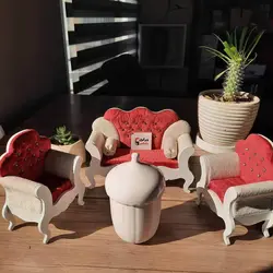 قندان سرامیکی طرح بلوط