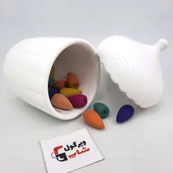 قندان سرامیکی طرح بلوط