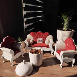 قندان سرامیکی طرح بلوط