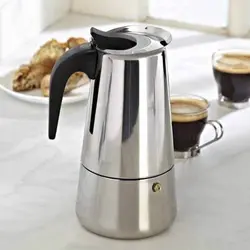 قهوه جوش اسپرسو ساز 4کاپ استیل