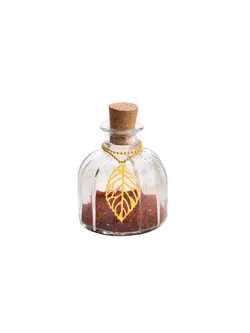 بانکه زعفران و هل با درب چوب پنبه