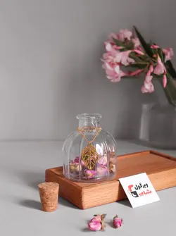 بانکه زعفران و هل با درب چوب پنبه