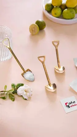 قاشق فانتزی طرح بیل بسته 6 عددی