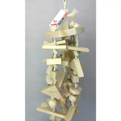 اسباب بازی چوبی کاسکو و پرندگان کد 2062 بی رنگ (نچرال)