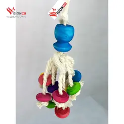 اسباب بازی طوطی مدل 3064 مناسب طوطی عروس ، ملنگو و ... (رنگ خوراکی)