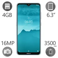گوشی موبایل نوکیا مدل 6.2 ظرفیت 128 گیگابایت رم 4 گیگ دو سیم کارت