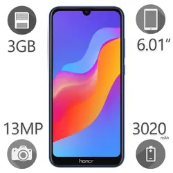 گوشی موبایل آنر مدل 8A ظرفیت 64 گیگابایت رم 3 گیگ دو سیم کارت