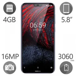 گوشی موبایل نوکیا مدل Nokia 6.1 Plus TA-1116 ظرفیت 64 گیگابایت رم 4 گیگ دو سیم کارت