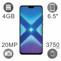 گوشی موبایل آنر مدل 8X JSN-L22 ظرفیت 64 گیگابایت رم 4 گیگ دو سیم کارت