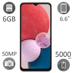 گوشی موبايل سامسونگ مدل A13 ظرفیت 128 گیگابایت رم 6 گیگ دو سیم کارت