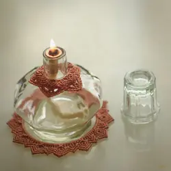 شمع ‏‏فیتیله ‏ای ‏مکرومه ای