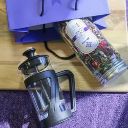 پک فرنچ پرس و شیشه دمنوش مخلوط ویستور