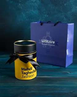 شال طرح عشق نجیب (سفید مشکی)