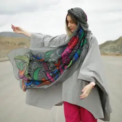 شال طرح پرگار وجود(دودی)