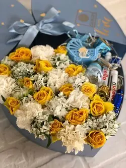 باکس گل تولد نوزاد