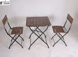 میز و صندلی تاشو آرام ست دونفره