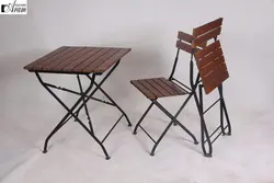 میز و صندلی تاشو آرام ست دونفره