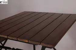 میز و صندلی تاشو آرام ست دونفره