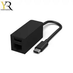 مبدل USB C مایکروسافت سرفیس به Ethernet و USB 3.0