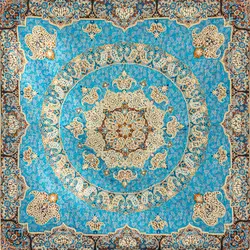 بقچه مربع سرمه دوزی طرح سپهر