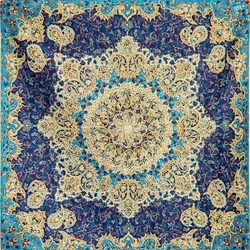 بقچه مربع سرمه دوزی طرح کسری